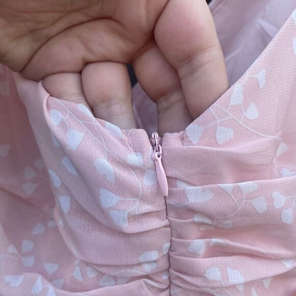 One and Only Pink Ruffle Mini Dress | M - Picture 4 of 5